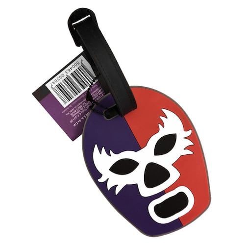 Identificador de maleta máscara morado rojo By México