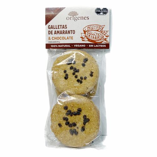 GALLETA DE AMARANTO CON CHISPAS