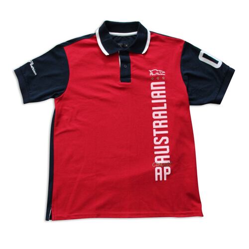 Playera Polo Melbourne grande rojo