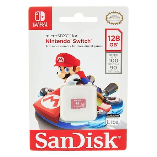Bundle Estuche Mario Kart II + Memoria 128GB Para Nintendo Switch