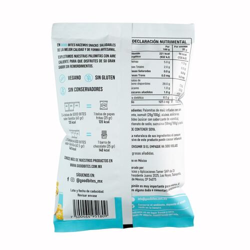 Palomitas Good Bites Vainilla 25 g