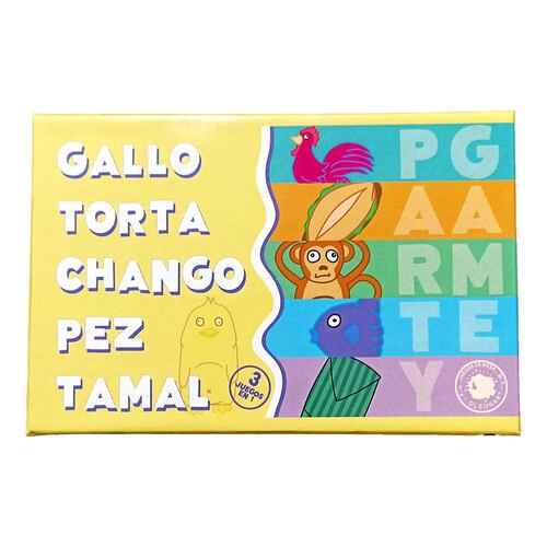 Juego de Mesa Gallo Torta Chango Pez Tamal