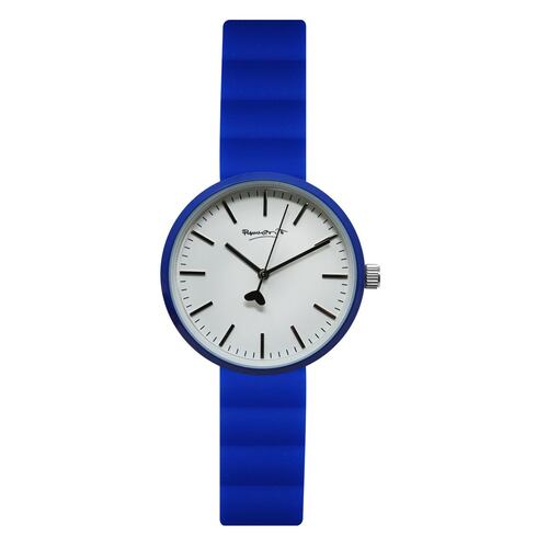 Reloj Romero Britto Blanco y Azul Para Dama