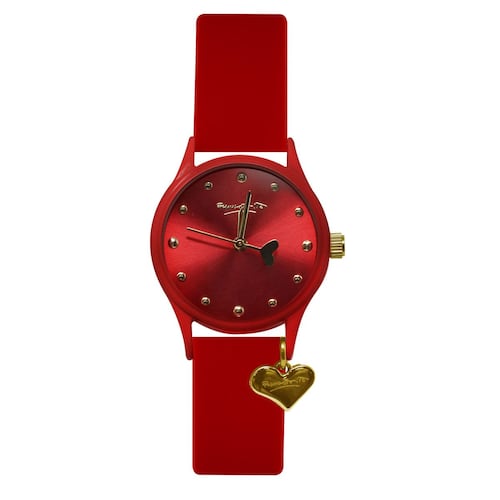 Reloj Romero Britto Casual Rojo Para Dama