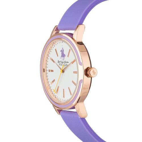 Reloj Polo Club Lila Para Dama