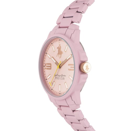 Reloj Polo Club color Rosa Para Dama