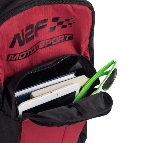 Backpack N2F BP015 Unisex Roja Y Negro