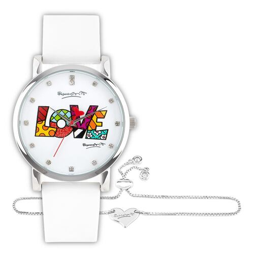 Reloj Romero Britto RBSETC08 Dama Blanco