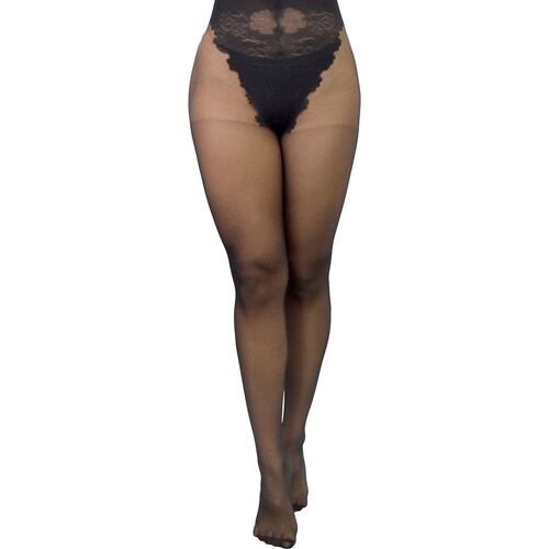 Pantimedia Mounne bikina básica Lisa SN-FS05259 negro mediana dama