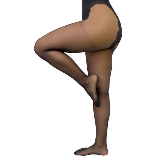 Pantimedia Mounne bikina básica Lisa SN-FS05259 negro mediana dama