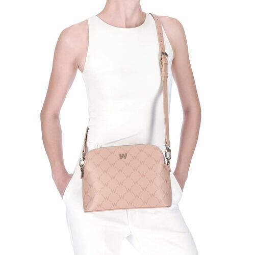 Bolsa cross body Westies color beige Modelo HBSIMONEZWE