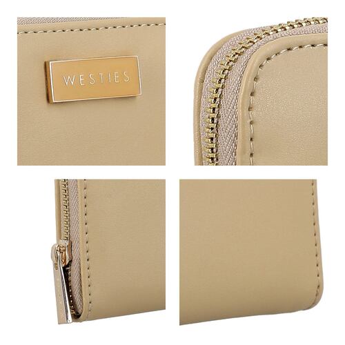 Cartera Westies zip around color Beige para Mujer