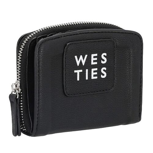 Cartera Westies bi-fold color Negro para Mujer