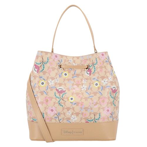 Bolsa W Capsule Bucket Color Beige Para Mujer