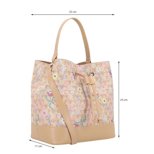 Bolsa W Capsule Bucket Color Beige Para Mujer