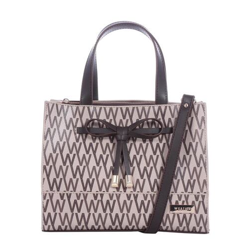 Bolso Westies Satchel Beige Combinado