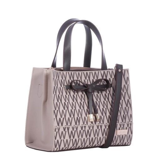 Bolso Westies Satchel Beige Combinado