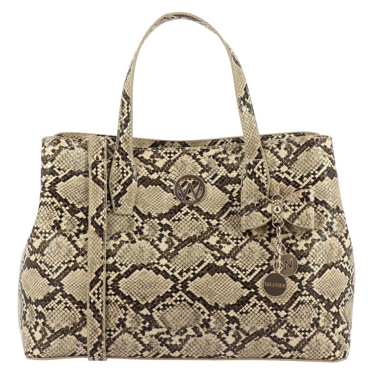 Bolsa Satchel Westies animal print