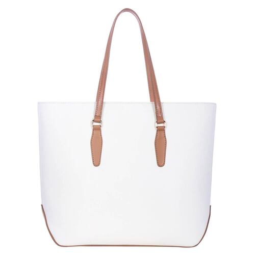 Bolsa Satchel Westies blanco mariposas