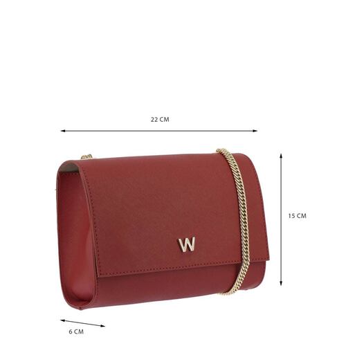 Bolso Westies clutch rojo