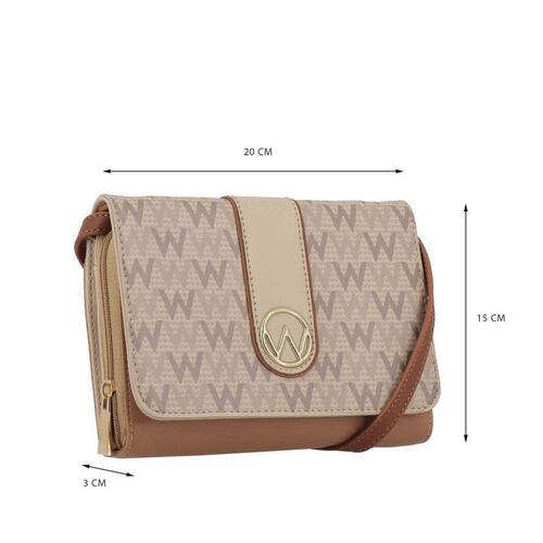 Bolso Westies cross body cafe/multi