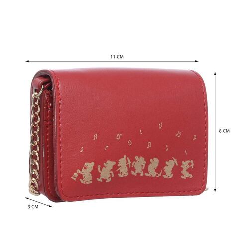 Cartera Multi Función Roja Blanca Nieves y los 7 Enanos W Capsule