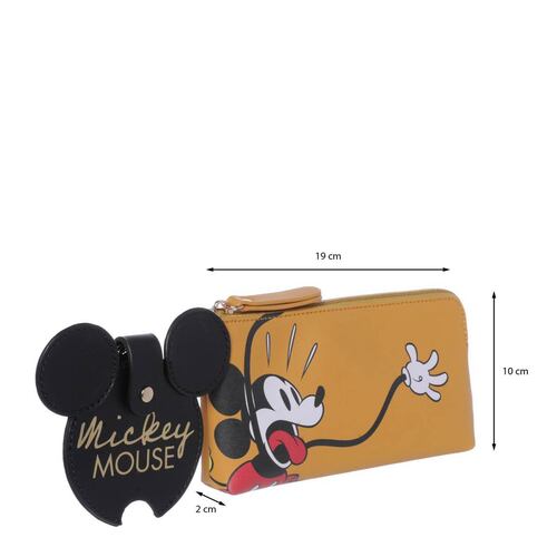 Cartera W Capsule Mickey Mouse Classics hbkloves10cw Mostaza