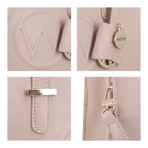 Bolsa Westies de mano color nude modelo HBLOTTERY3WE