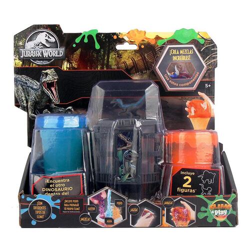 Slime jurassic World 2 pack with figure Asst