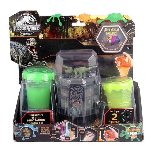 Slime jurassic World 2 pack with figure Asst