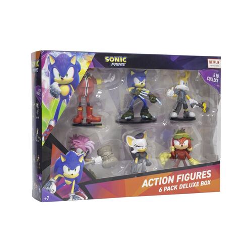 6 Pack Figuras Articuladas Sonic