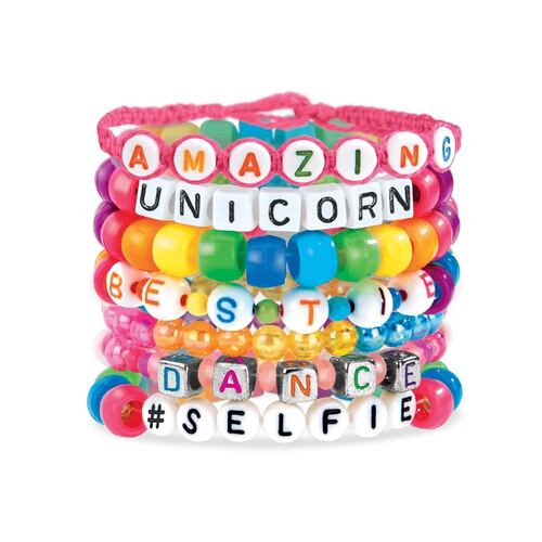 Set Shimmer Sparkle Deluxe Bead Charm Bracelet Studio