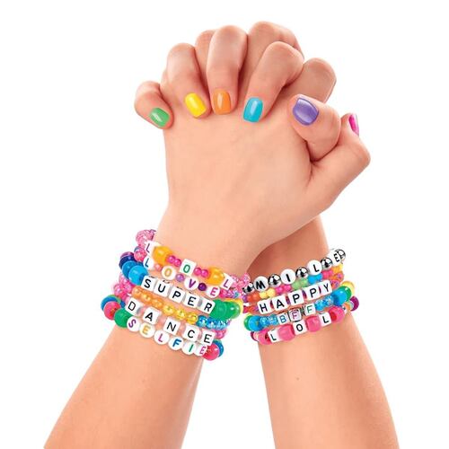 Set Shimmer Sparkle Deluxe Bead Charm Bracelet Studio