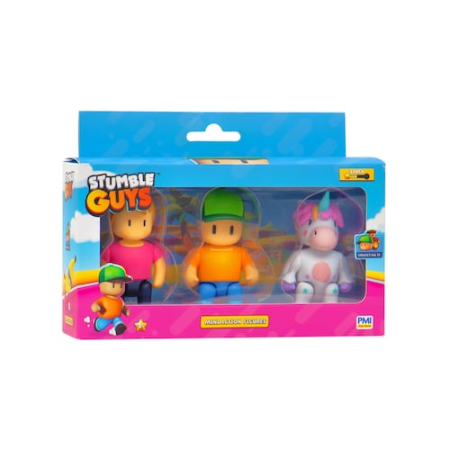 Set 3 Figuras Personajes Stumble Guys ¡Colecciónalos Todos!