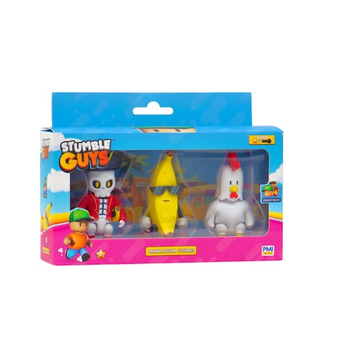 Set 3 Figuras Personajes Stumble Guys ¡Colecciónalos Todos!