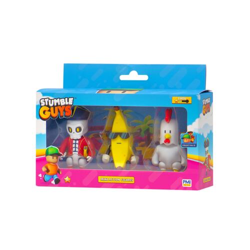 Set 3 Figuras Personajes Stumble Guys ¡Colecciónalos Todos!