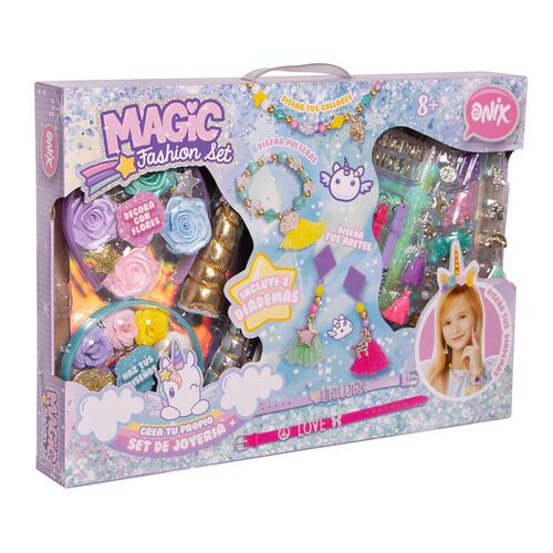 Set de Juego Accesorios de Moda Temática Unicornio Onix