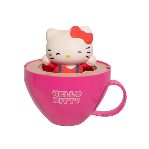 Figura Coleccionable SANRIO Hello Kitty Mini Dentro de Taza de Capuccino