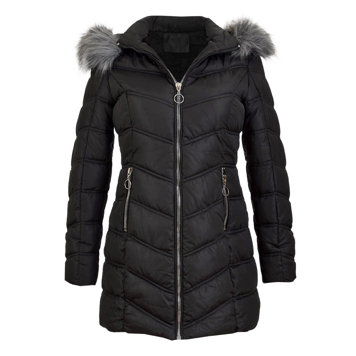 Chamarra Negra Cazadoras Chamarras Para Mujer Chamarra Larga Negra