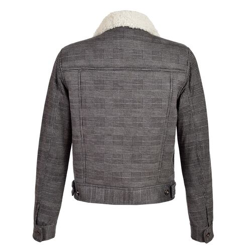 Chamarra Con Peluche Philosophy Jr. Chica gris