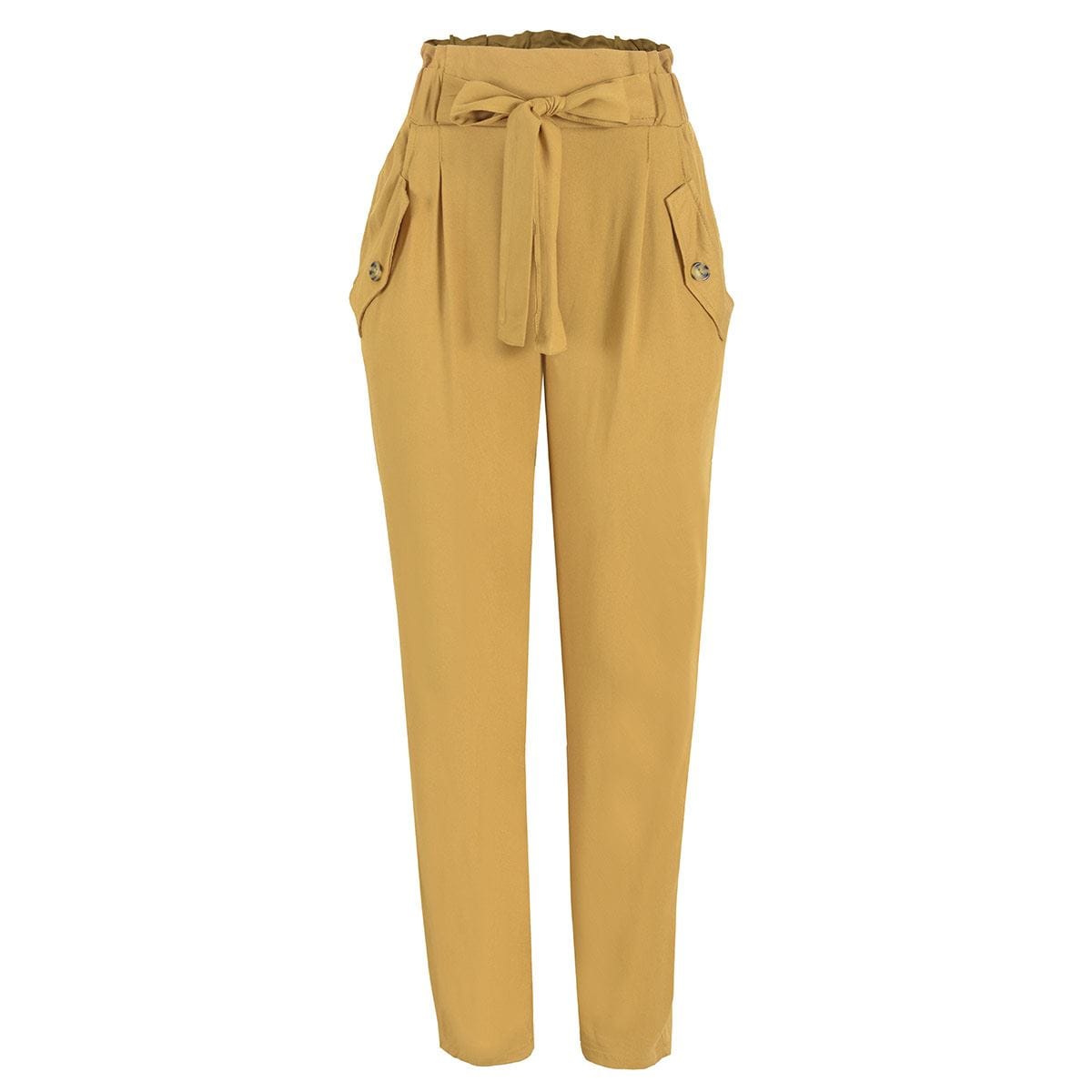 Pantalon pretina discount ancha de tela