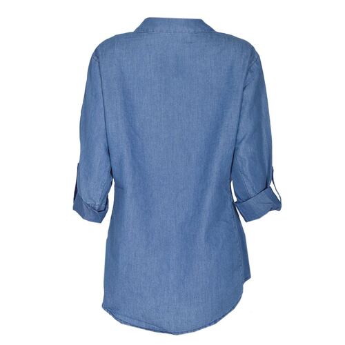 Blusa Philosophy Jr. Camisero Ch azul claro