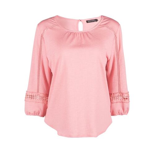 Blusa Escote Redondo Philosophy Jr. Ch Rosa Obscuro