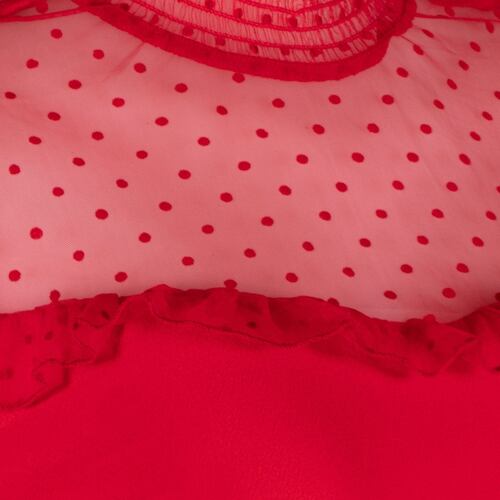 Blusa Philosophy Jr. con transparencia G rojo