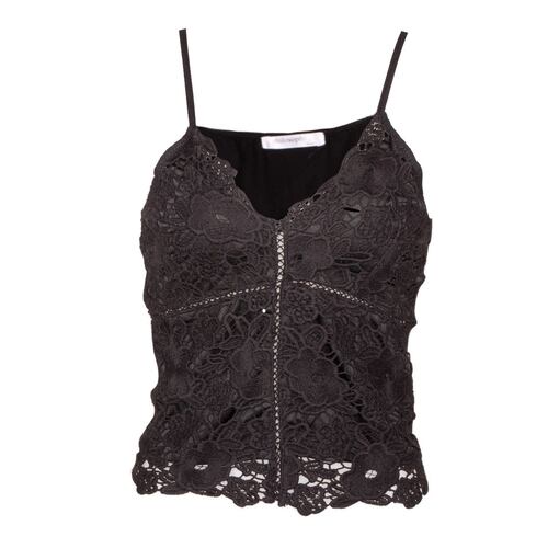 Blusa Con Encaje Philosophy Jr. Ch Negro