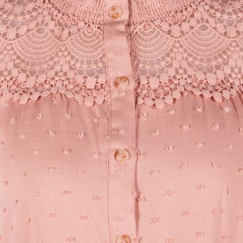 Blusa Philosophy Jr. con encaje G rosa
