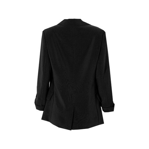 Saco para mujer con solapa y bolsas simuladas Philosophy talla chica color negro modelo 80080JY