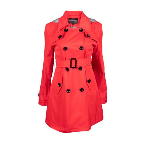 Gabardina con Cinturón Philosophy Jr. G Rojo