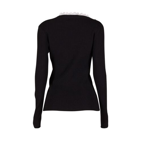 Suéter Con Aplicaciones Philosophy Jr. Ch Negro