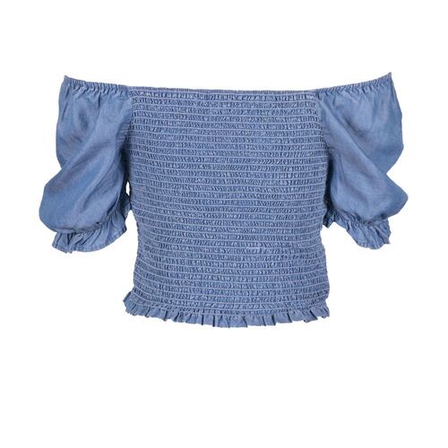 Blusa Botones Delanteros Philosophy Jr. G Azul